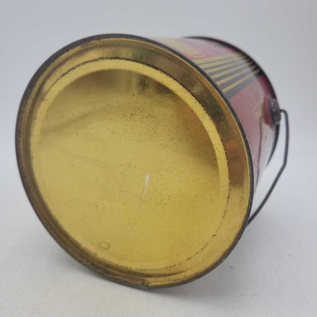 Pure Canadian Honey Tin pail Robert Haines Meaford Ont (Jef)