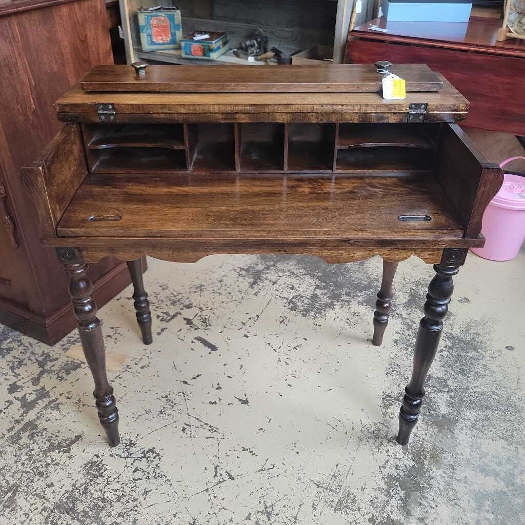 Walnut 1920's Spinet Desk #349 (NS)
