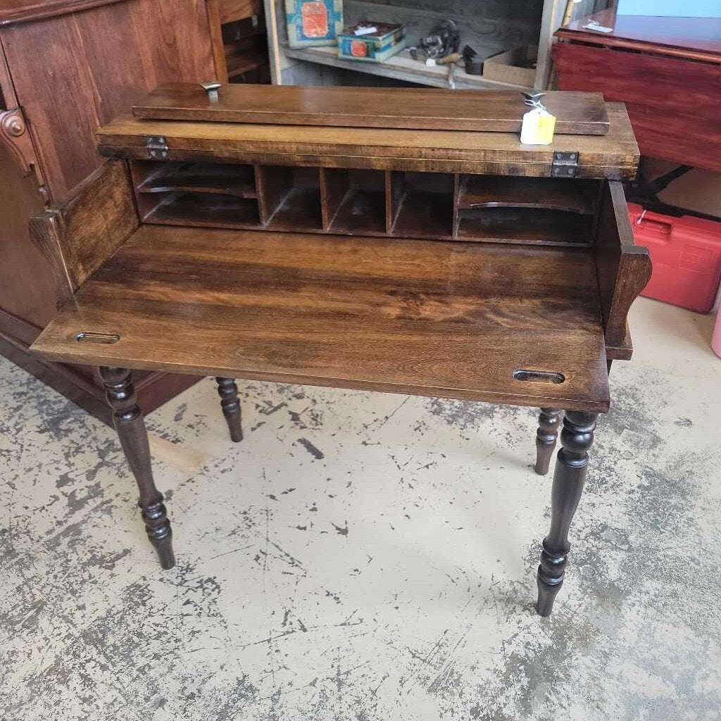 Walnut 1920's Spinet Desk #349 (NS)