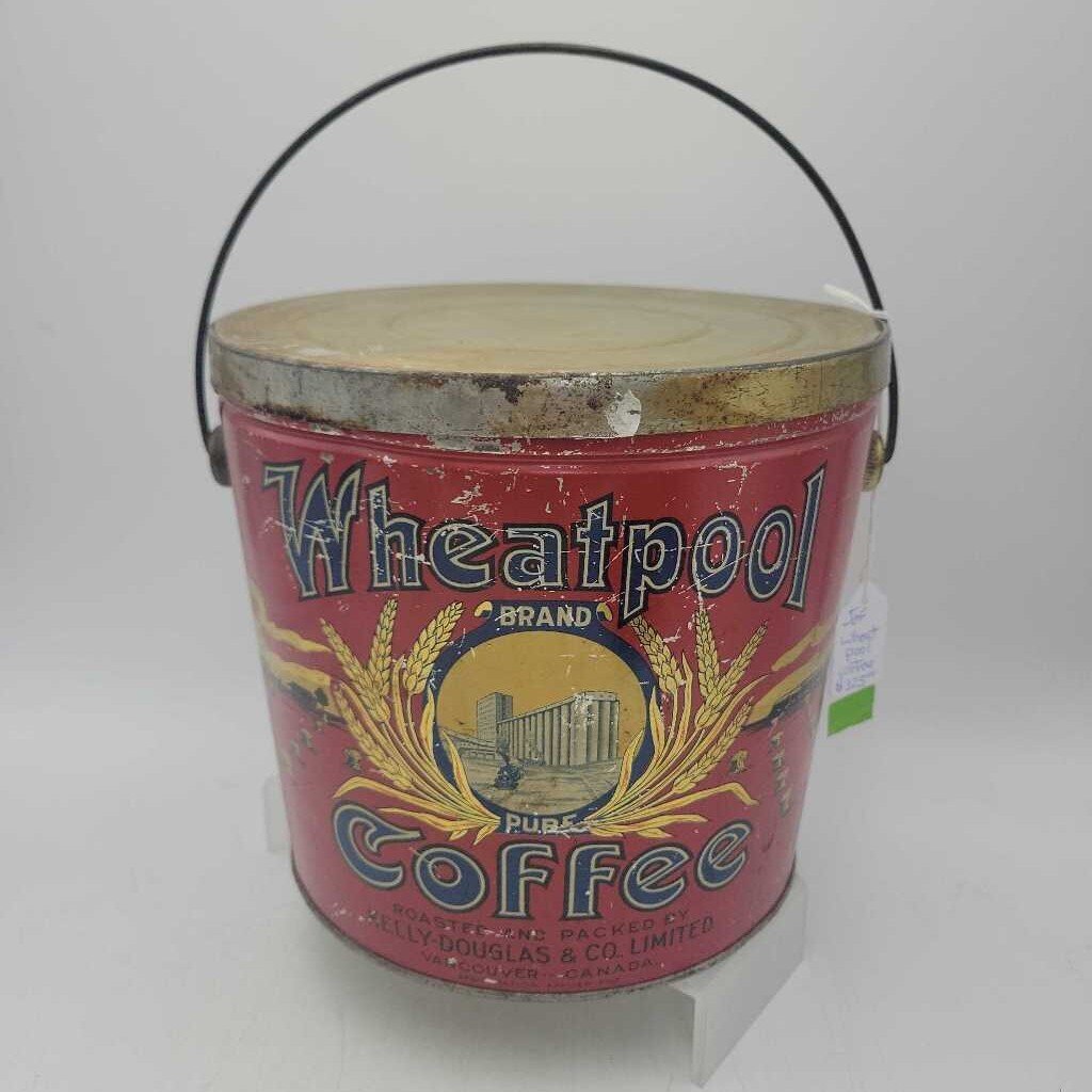 Wheat pool Coffee Tin Pail Vancouver Canada(JEF)