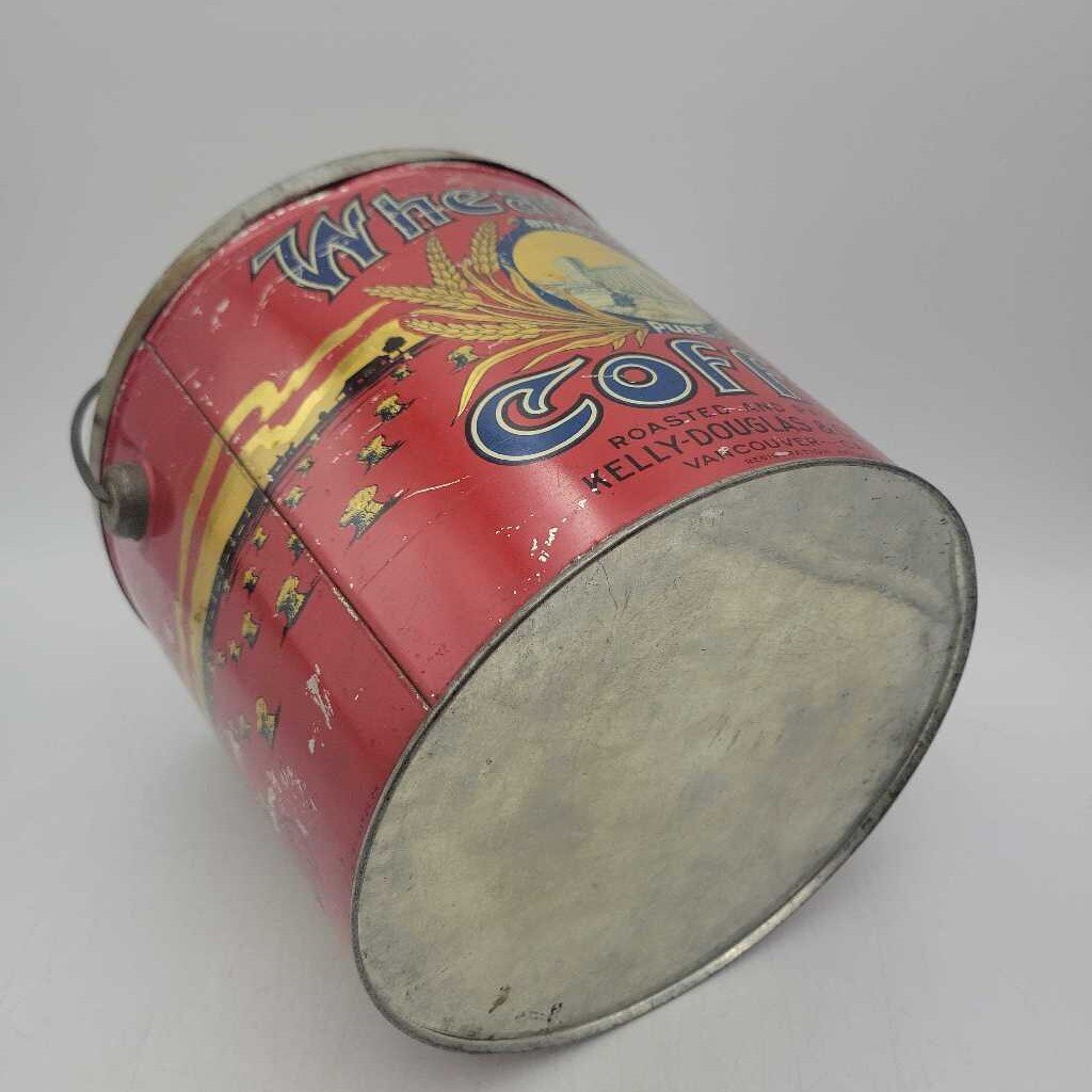 Wheat pool Coffee Tin Pail Vancouver Canada(JEF)