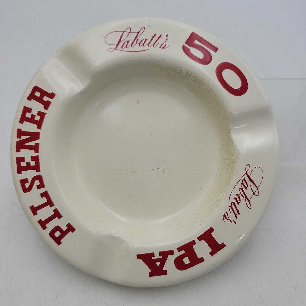 Beer ashtray advertising IPA Pilsener Labatt's 50 (US2)