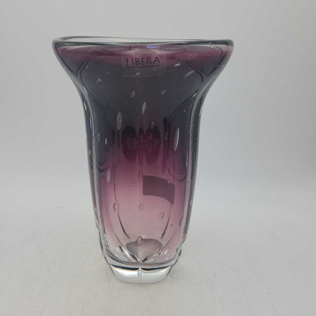 Large purple glass vase (LIND)