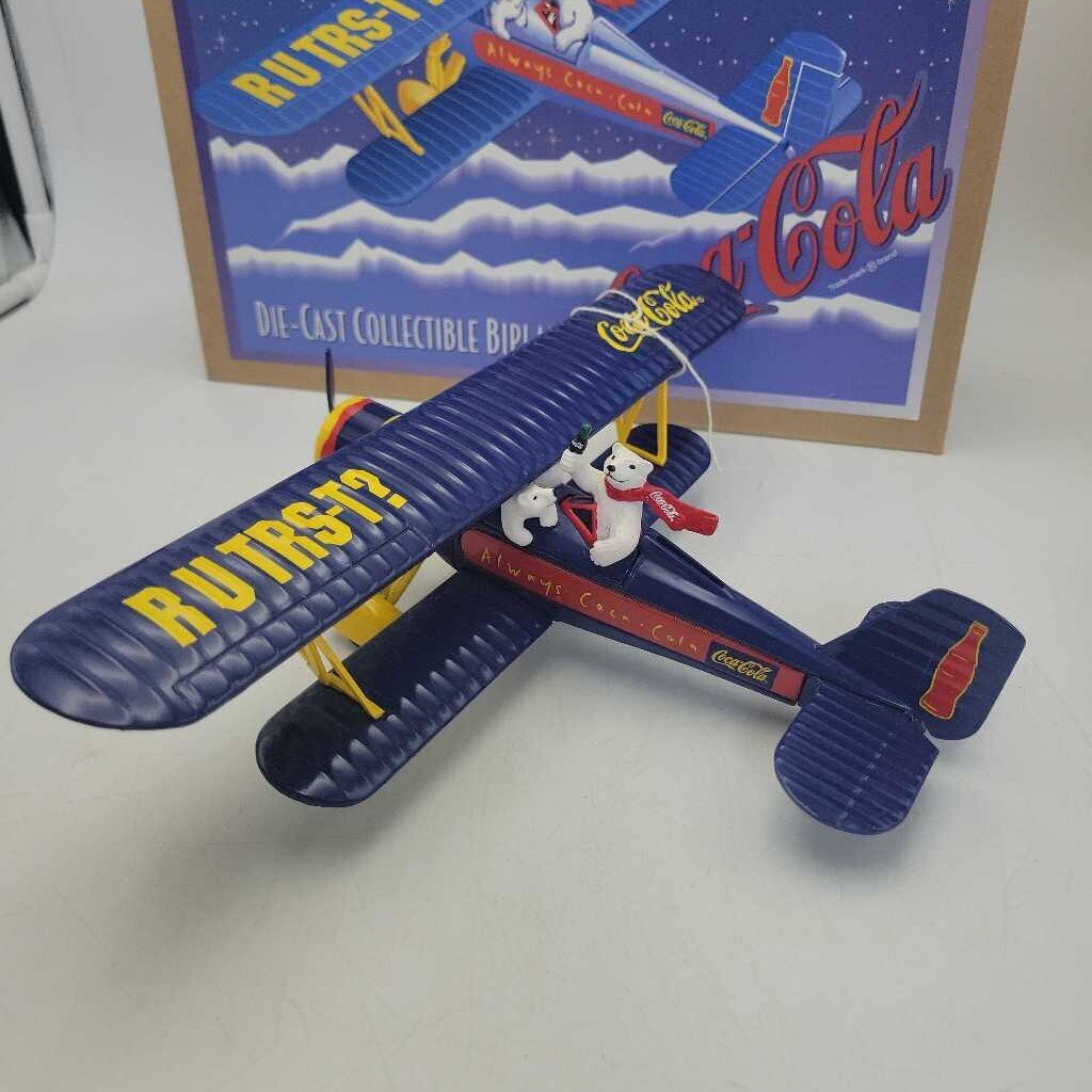 Coca Cola Bi Plane Coin Bank (JAS)
