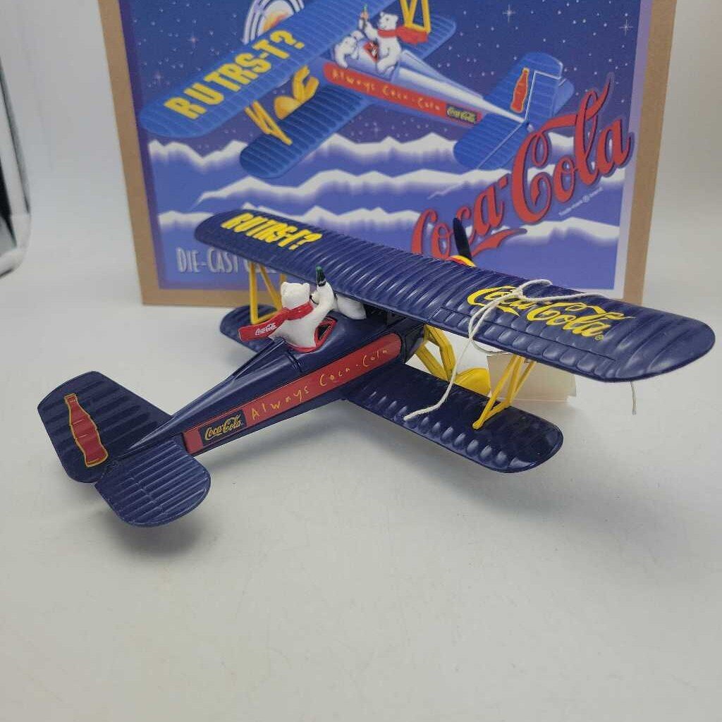 Coca Cola Bi Plane Coin Bank (JAS)