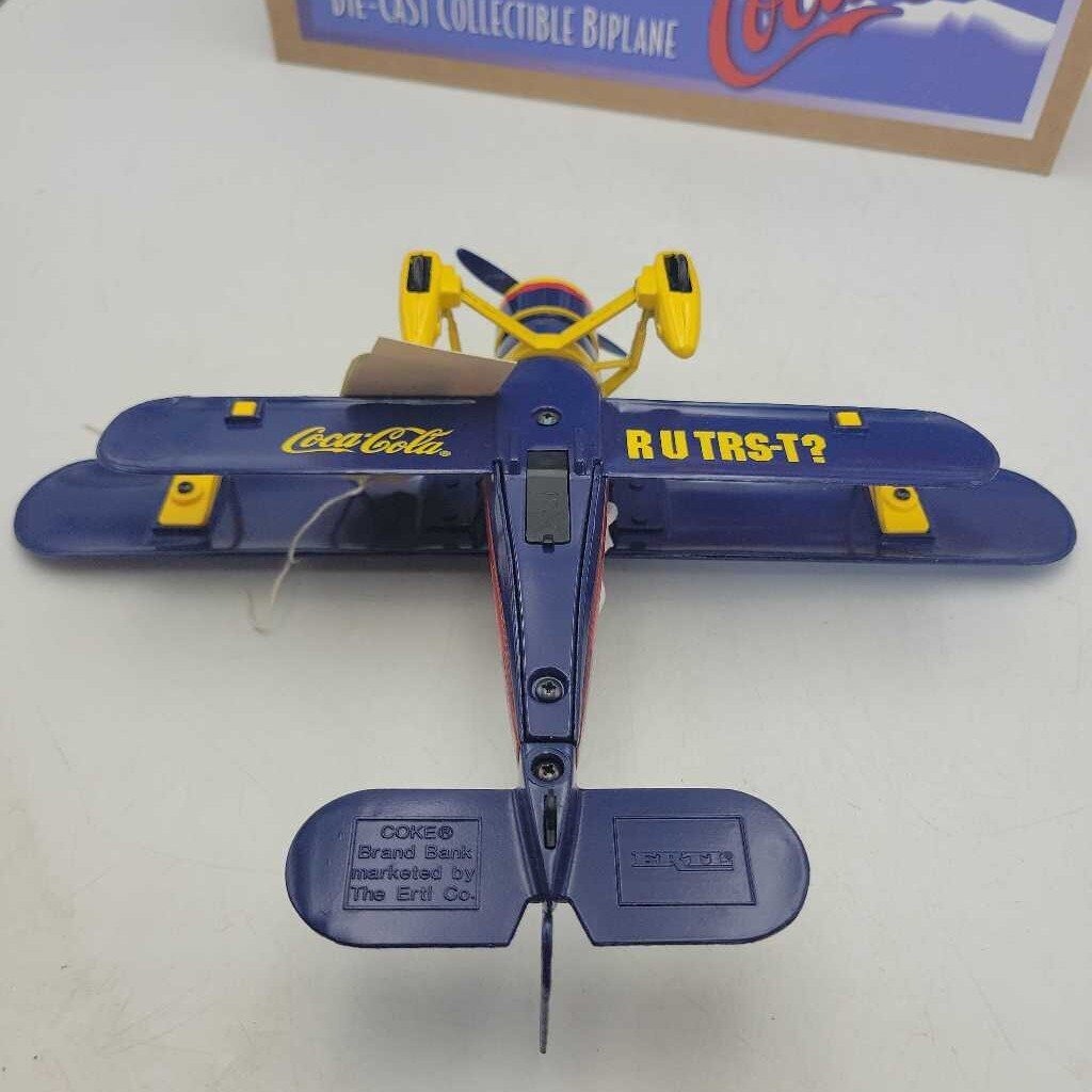 Coca Cola Bi Plane Coin Bank (JAS)