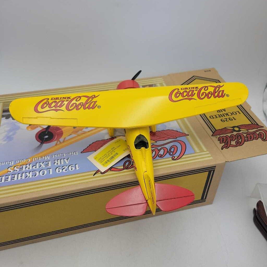 Coca Cola 1929 Lockheed air express Coin Bank (JAS)