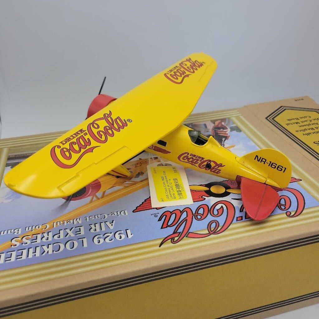 Coca Cola 1929 Lockheed air express Coin Bank (JAS)