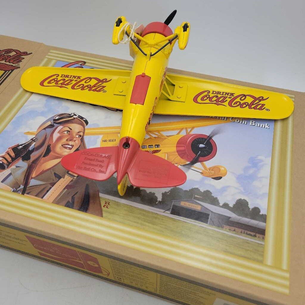 Coca Cola 1929 Lockheed air express Coin Bank (JAS)