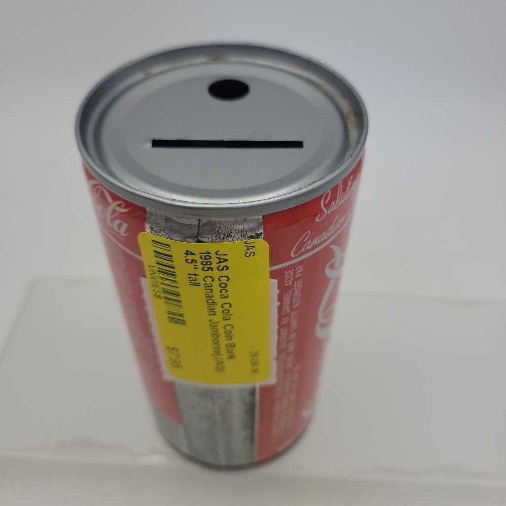 Coca Cola Coin Bank 1985 Canadian Jamboree(JAS)