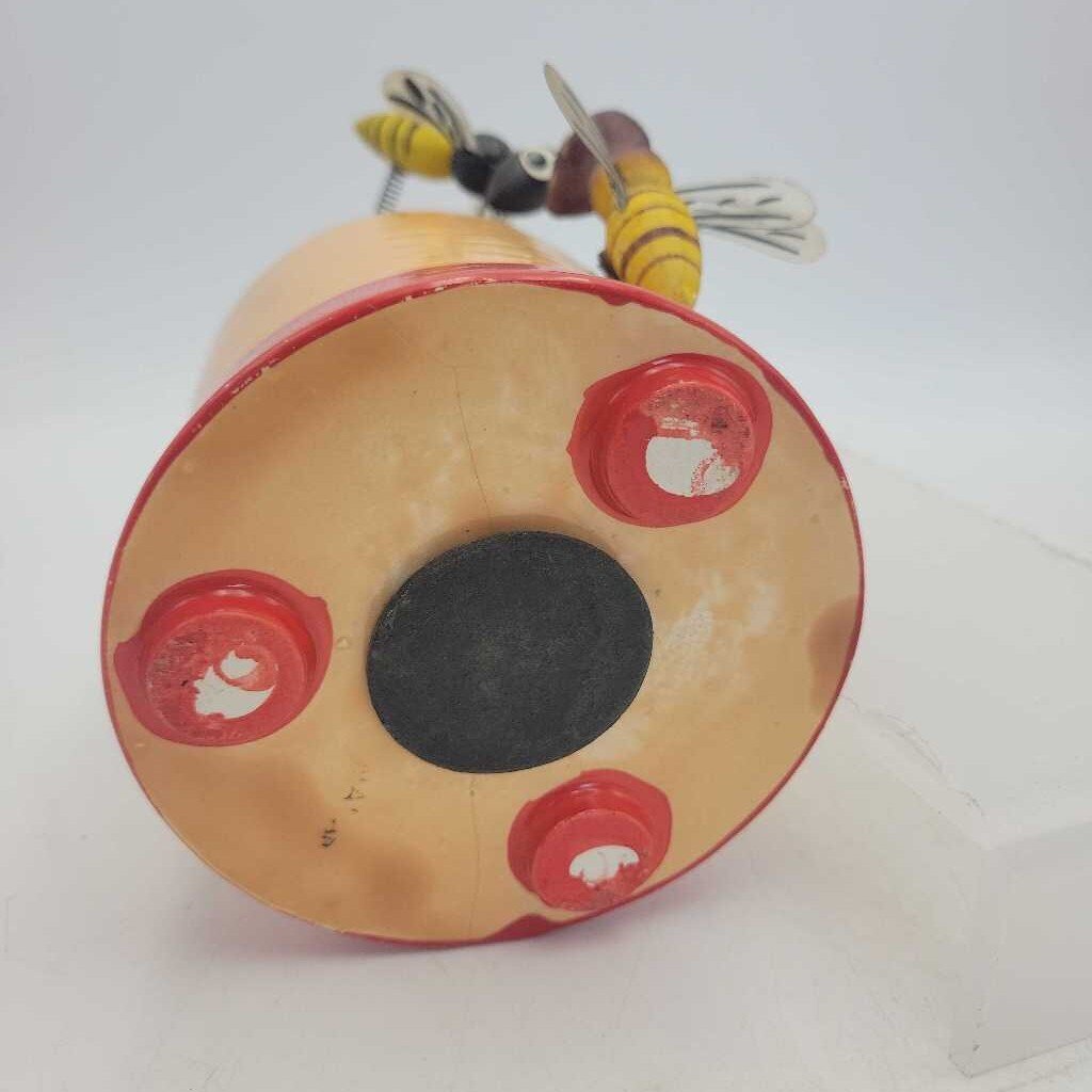 Vintage Billy Bee Honey coin bank as is hairline crack (DEB)