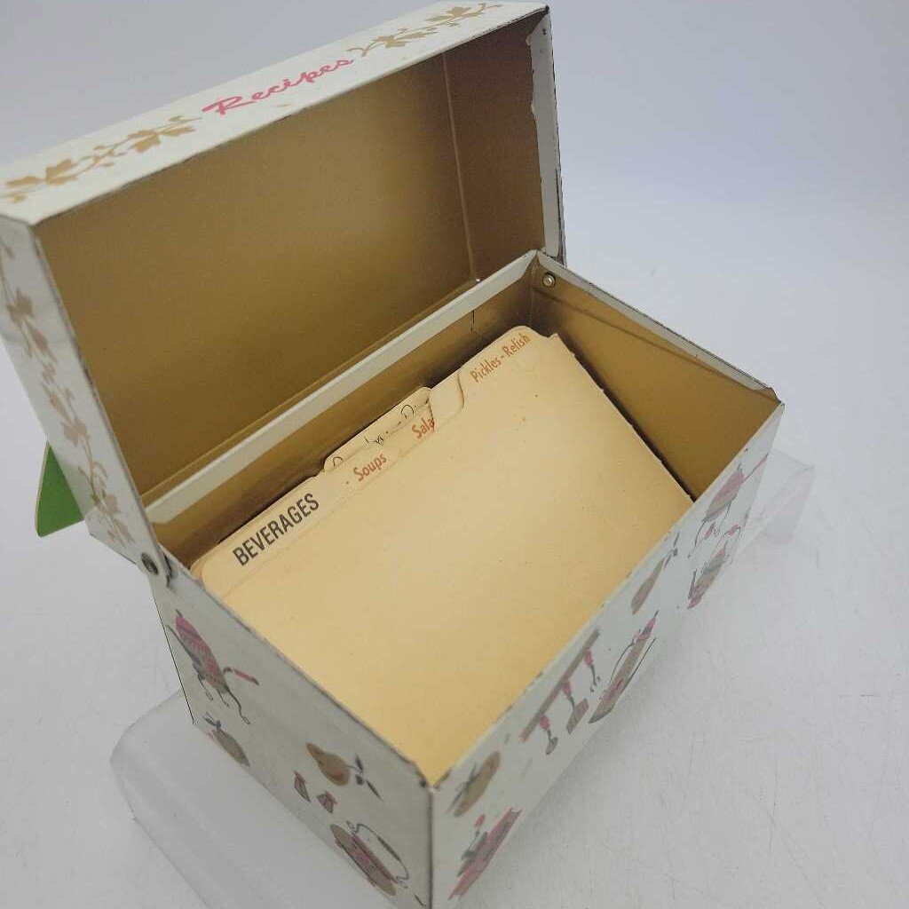 Metal recipe box (DEB)