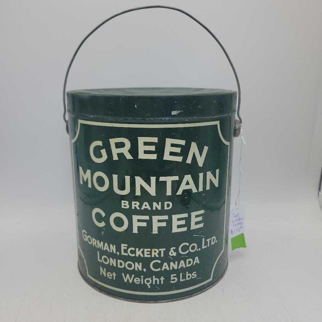 Green Mountain brand Coffee Tin London Ontario