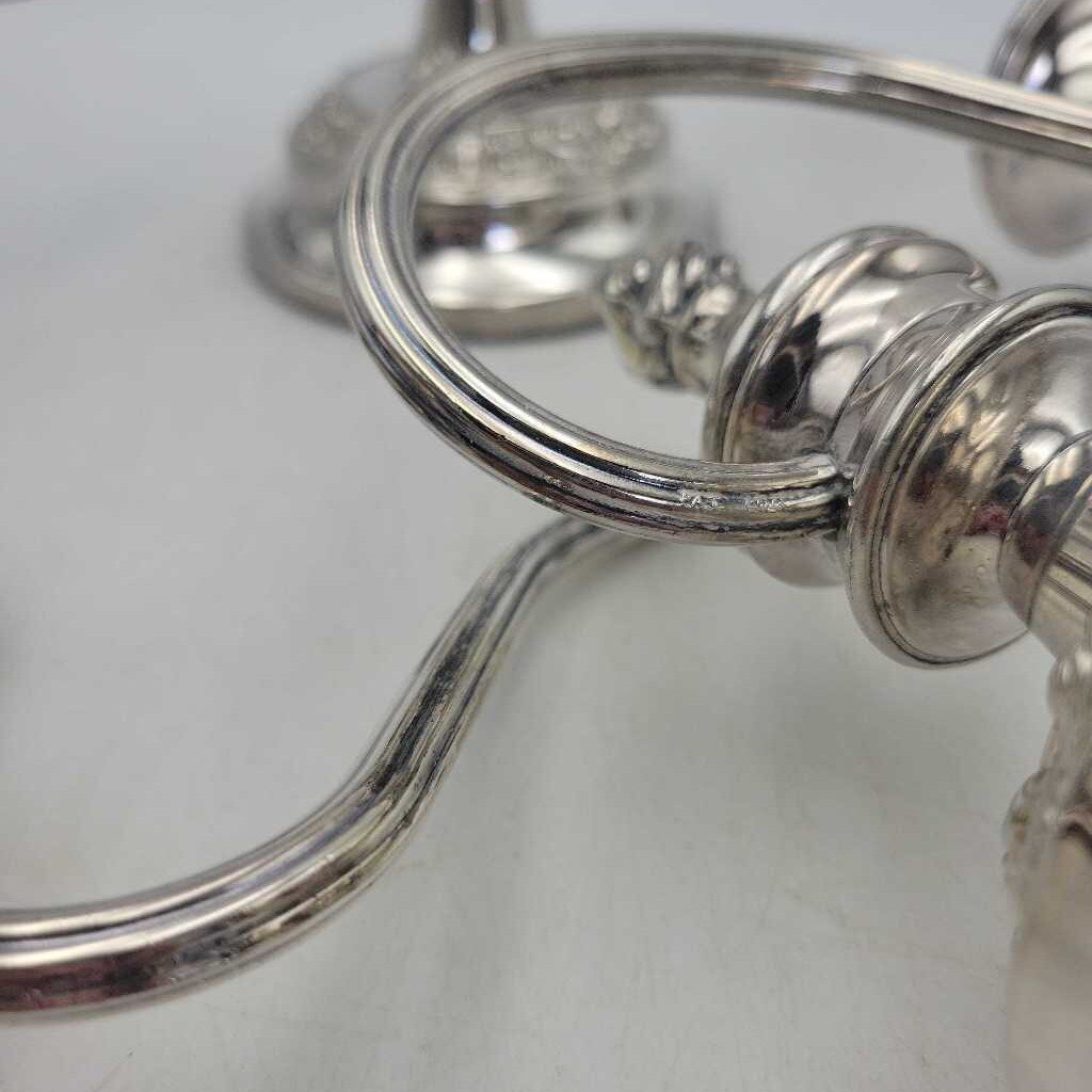 Chrome plated Candlesticks (Set of 2) (DEB)