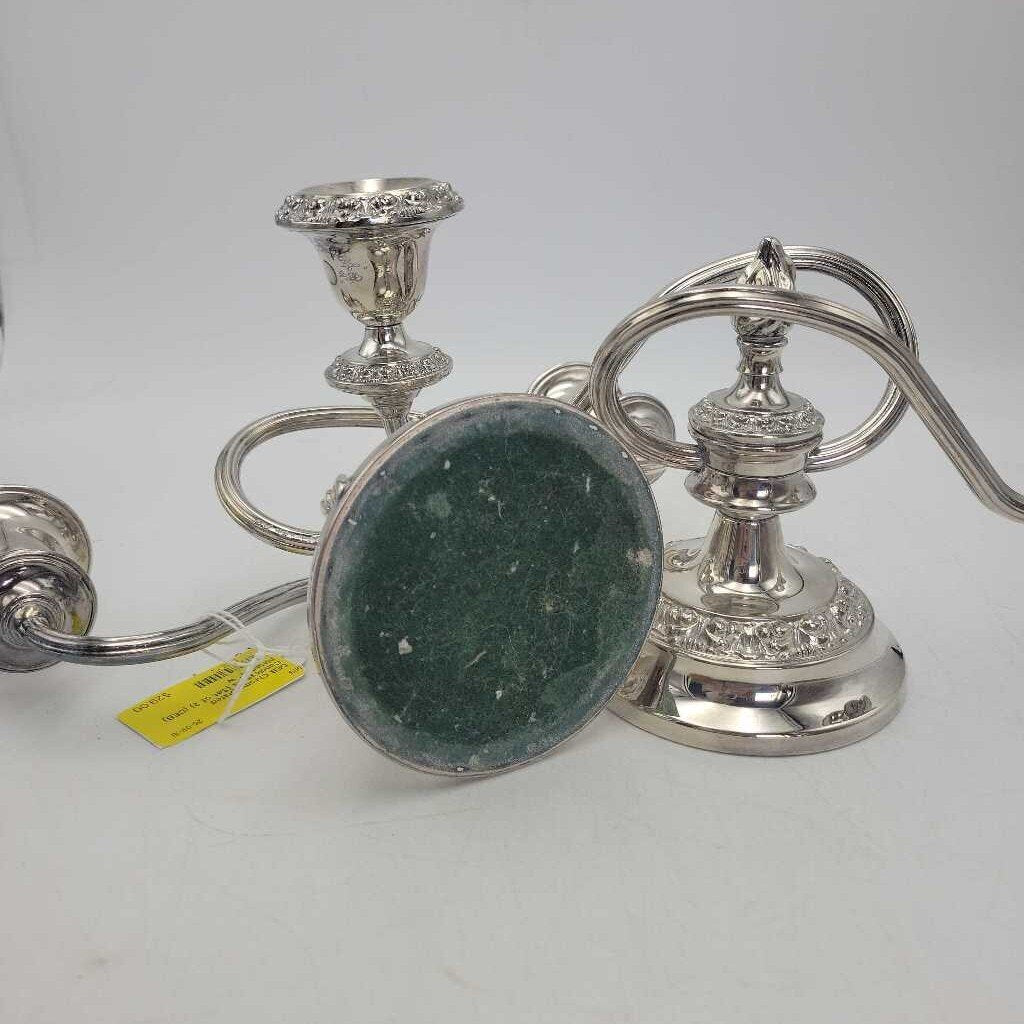 Chrome plated Candlesticks (Set of 2) (DEB)