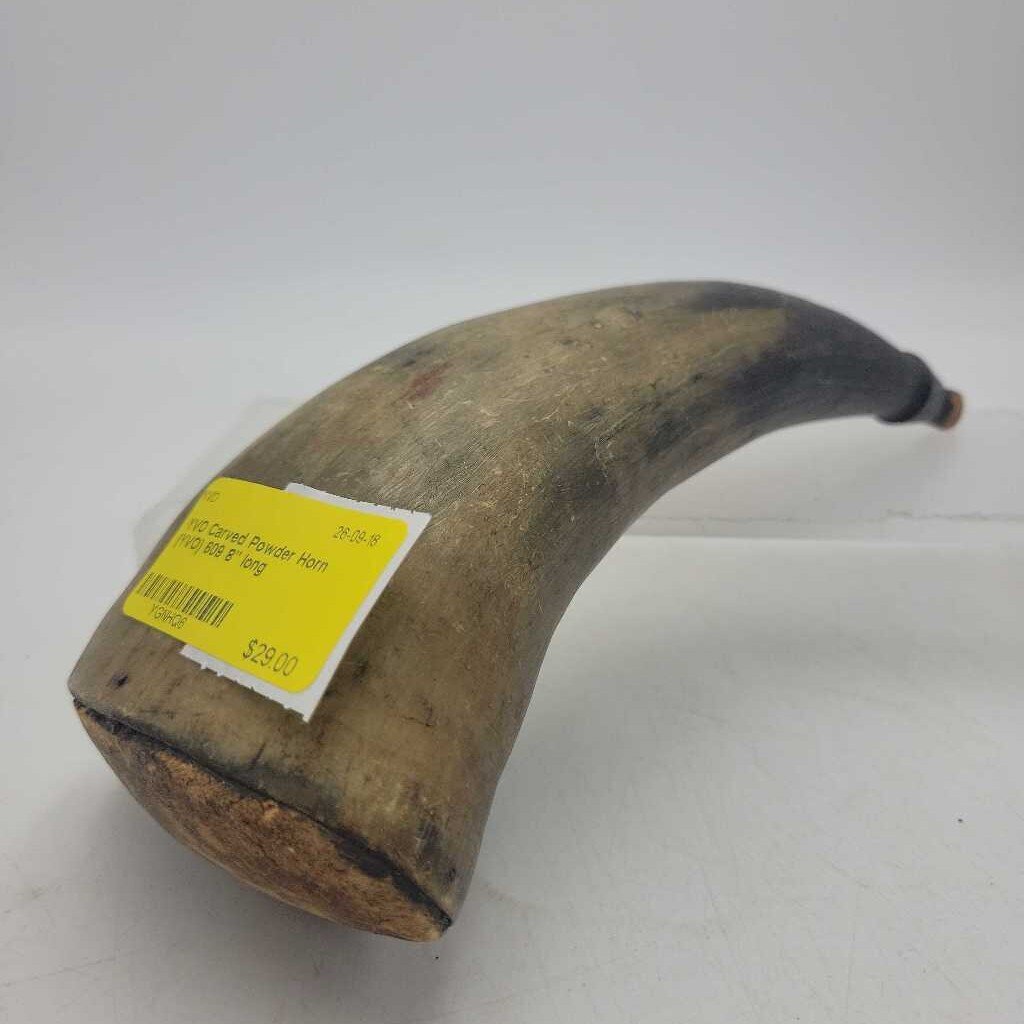 Carved Powder Horn (YVO) 609