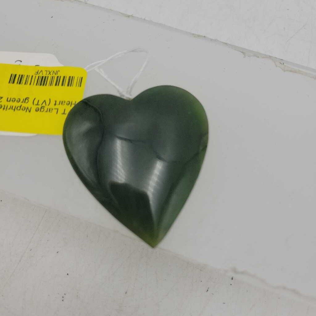 Large Nephrite B.C. jade Heart (VT)