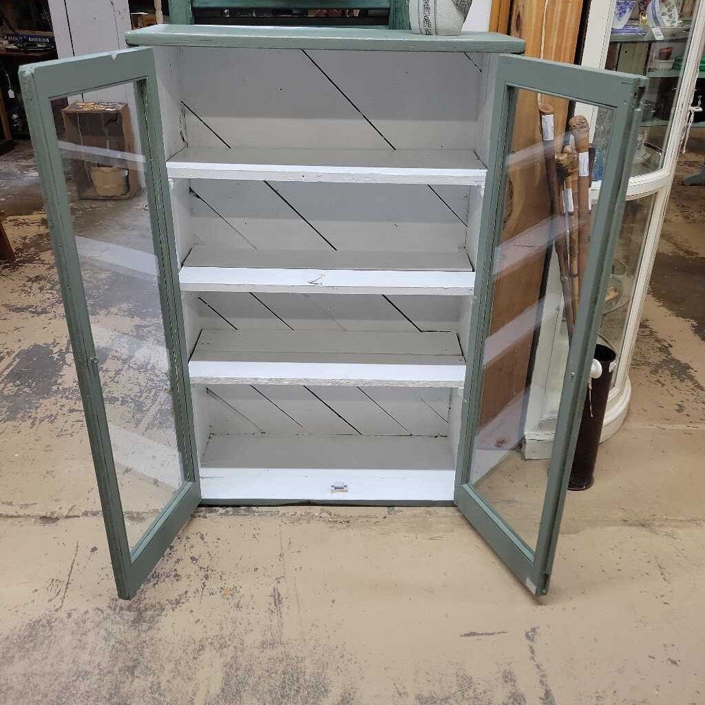 2 Glass doors Cabinet (YVO) 609