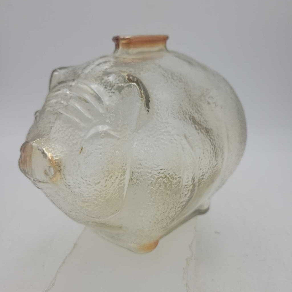 Collectible Anchor Hocking Glass Piggy Bank (DMG) 1531