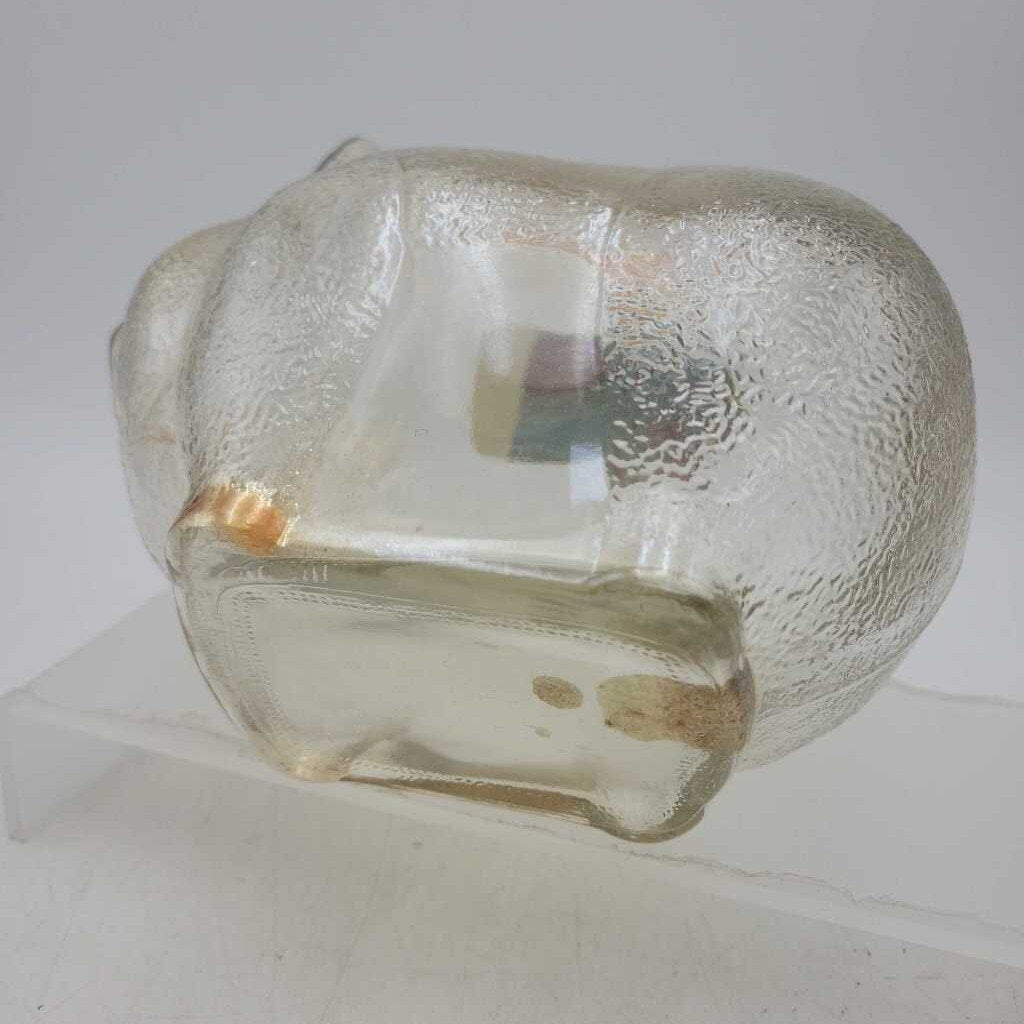 Collectible Anchor Hocking Glass Piggy Bank (DMG) 1531