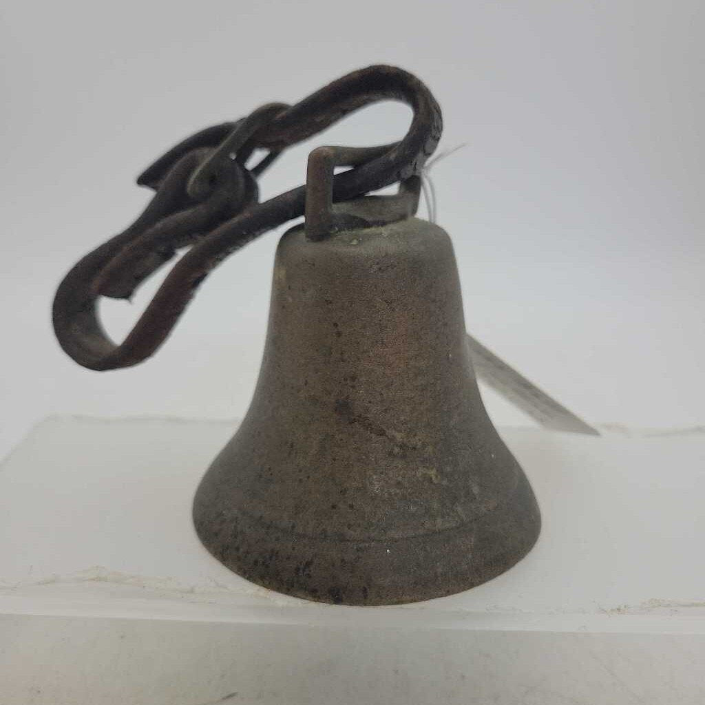 Vintage Brass Bell w/Leather Strap (JL)