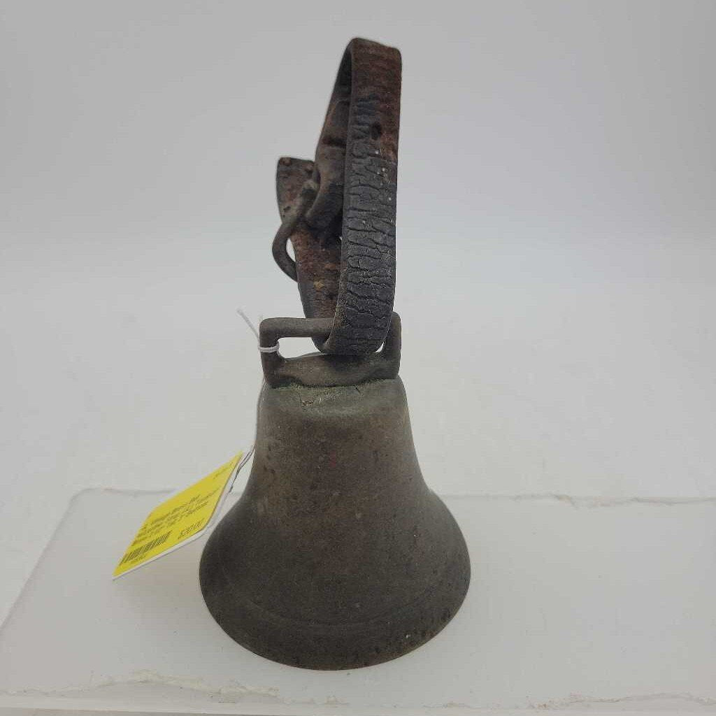 Vintage Brass Bell w/Leather Strap (JL)