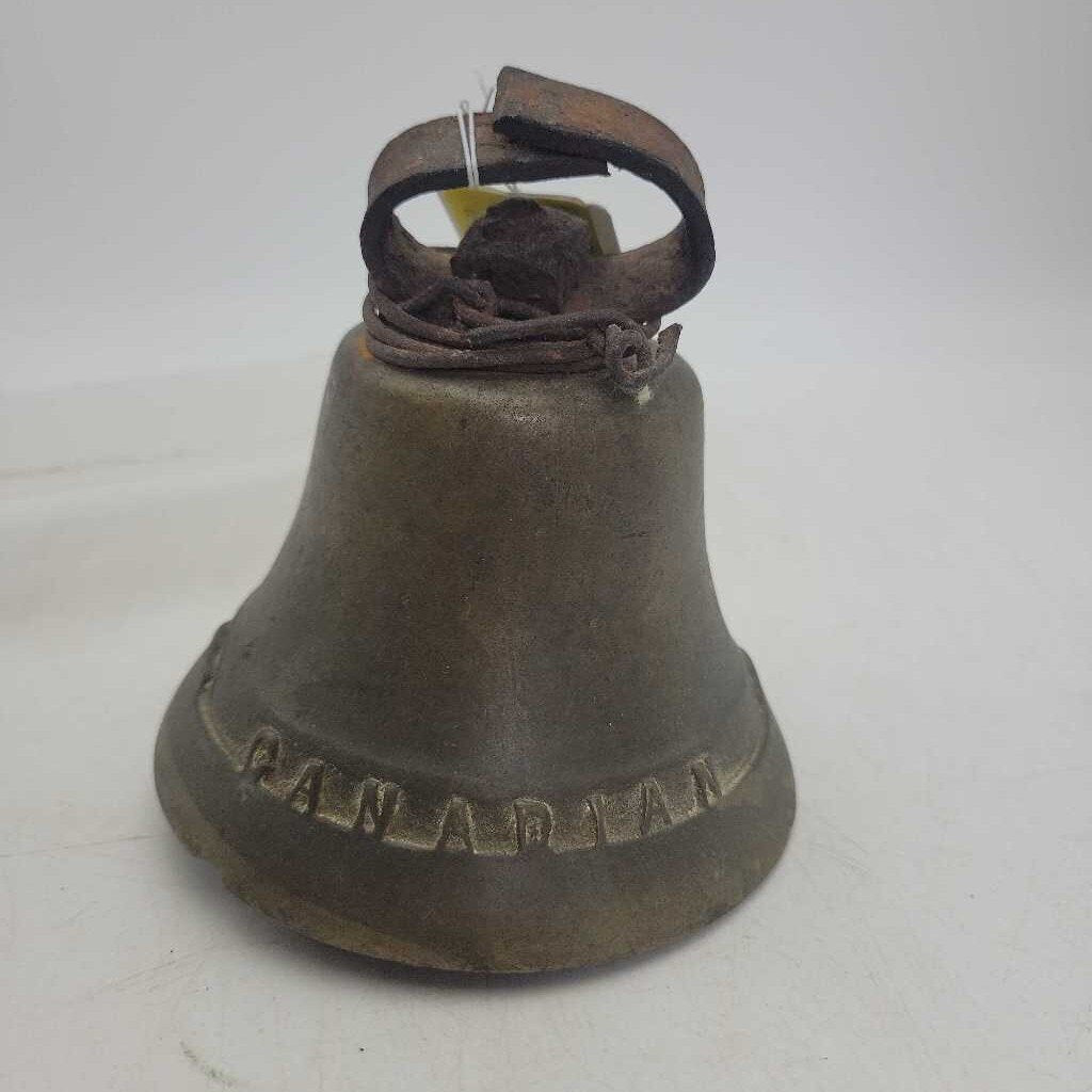 Large Vintage Brass Bell Marked "Canada" On Rim (JL)