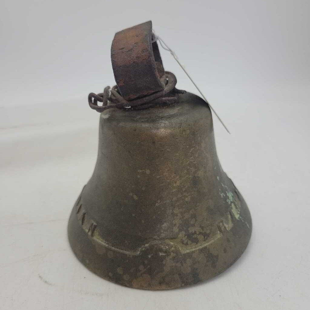 Large Vintage Brass Bell Marked "Canada" On Rim (JL)