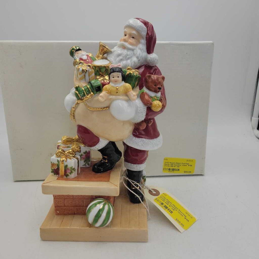 Royal Albert Rooftop Santa Old Country roses #105 (YVO) 609