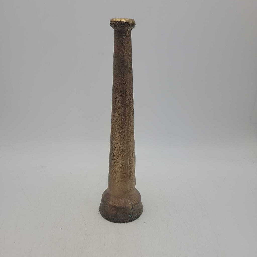 Vintage Brass Firefighter Hose Nozzle