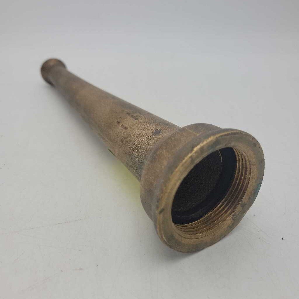 Vintage Brass Firefighter Hose Nozzle