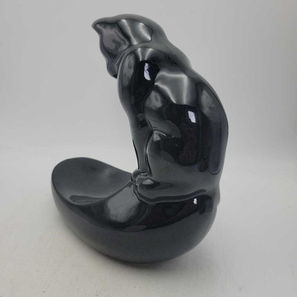 Royal Haeger Black Cat, Half Moon Figure #3631 (MCC)