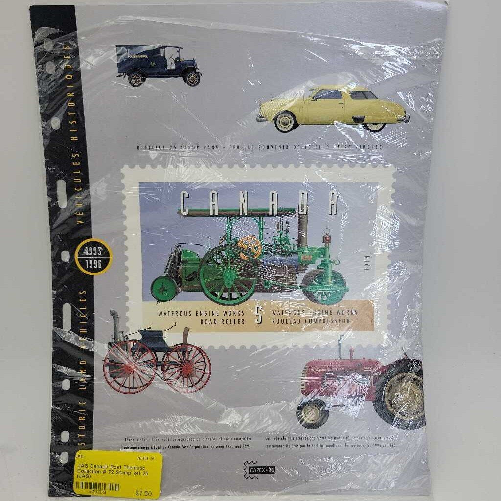 Canada Post Thematic Collection # 72 Stamp set 25 (JAS)