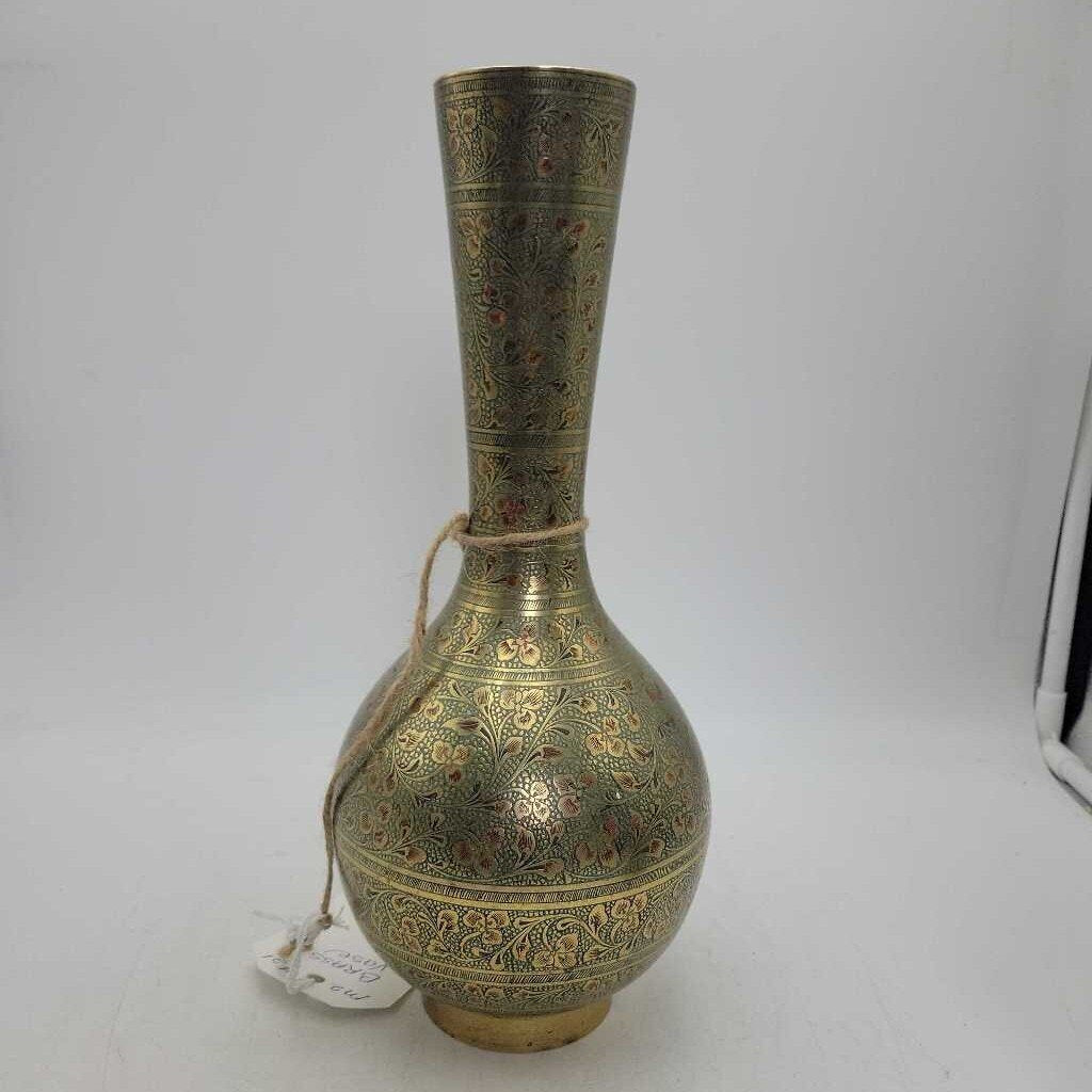 Large Detailed Brass Vase (M2) #21