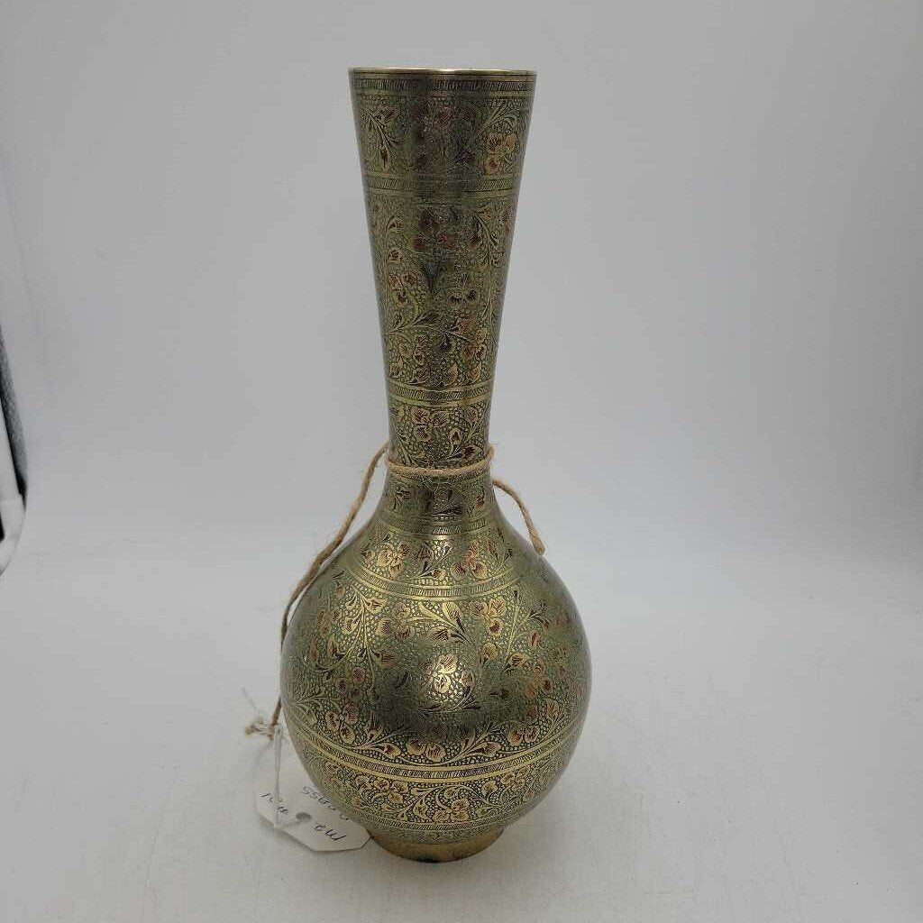 Large Detailed Brass Vase (M2) #21