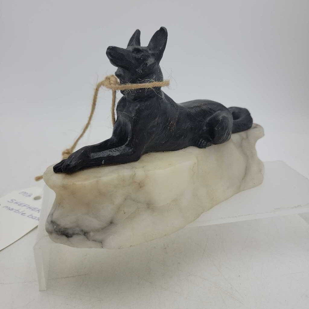 Shepard Sculpture on marble base (M2) #22