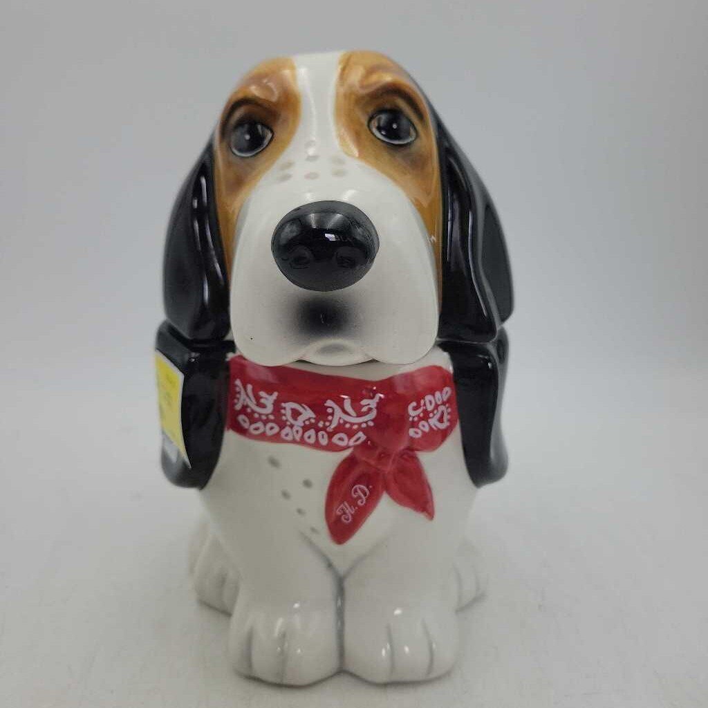Pioneer Woman Cookie bisquit candy Bassit Hound dog jar (TRE)
