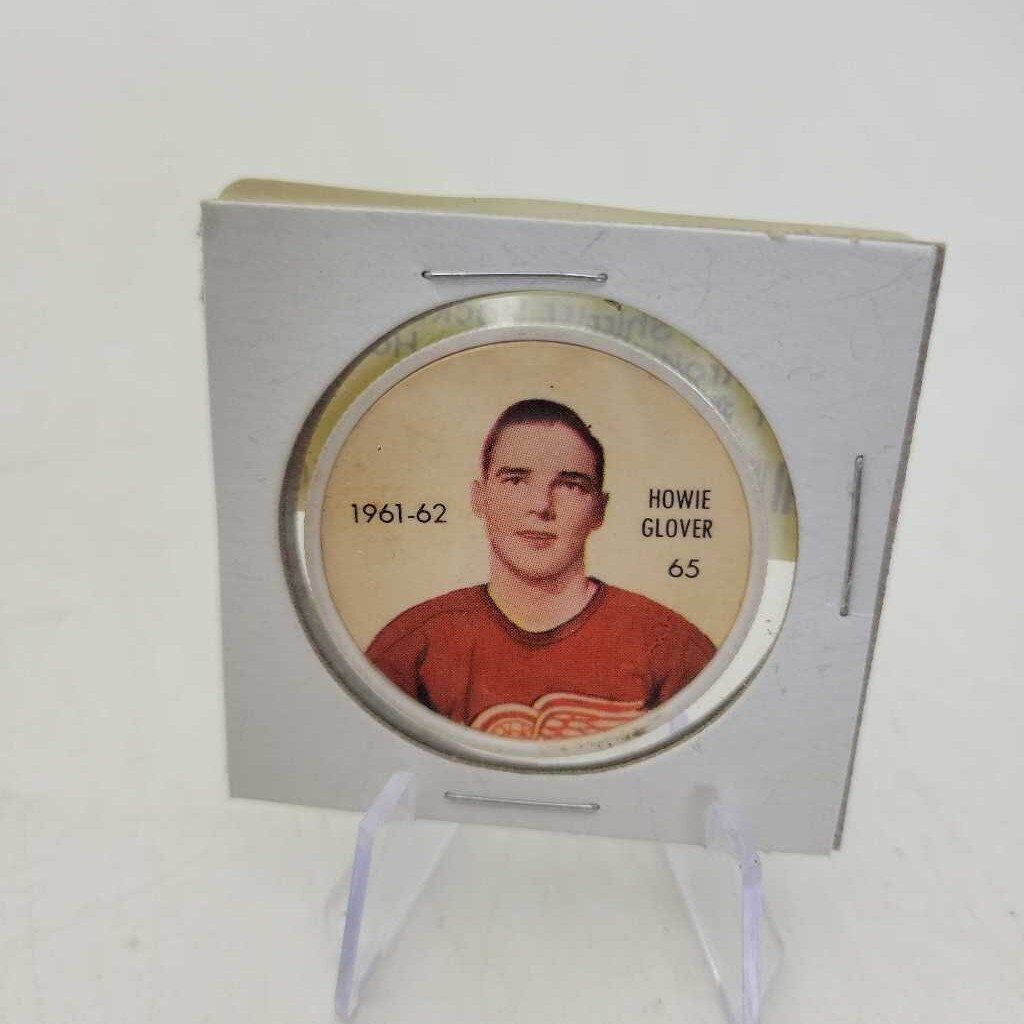 61 62 Shirriff Hockey coin Detroit Red Wings Howie Glover #65