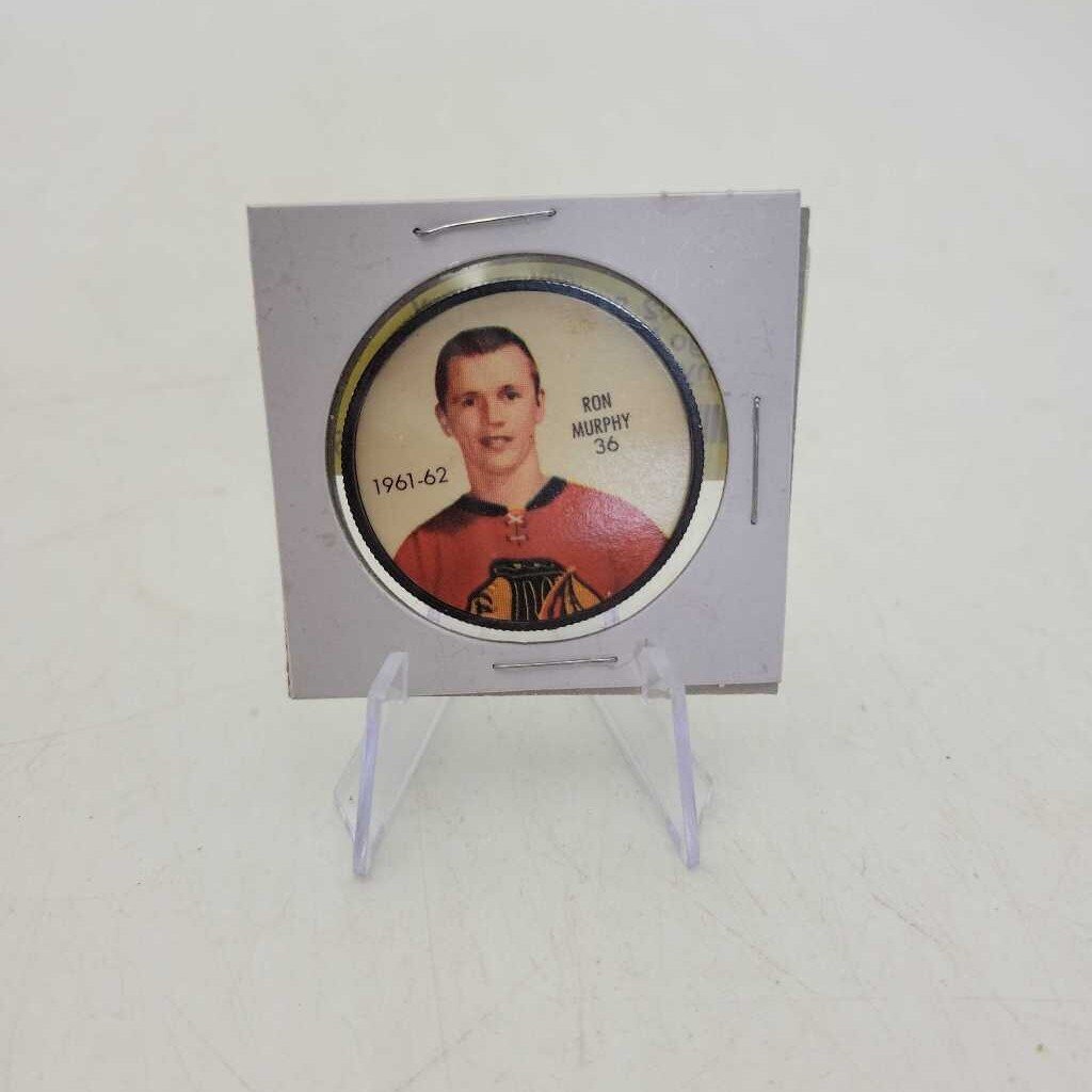 61 62 Shirriff Hockey Chicago Black Hawk Ron Murphy # 36 (JAS)