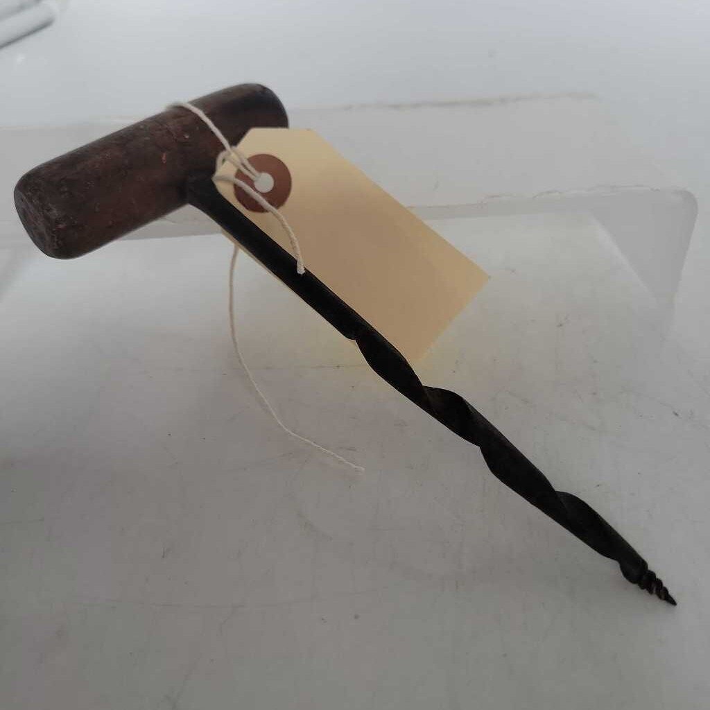 Antique Wooden handle screw starter (JAS)