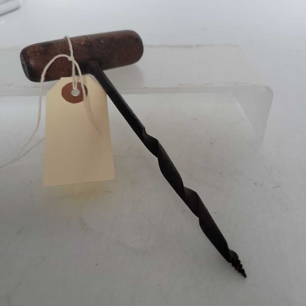 Antique Wooden handle screw starter (JAS)