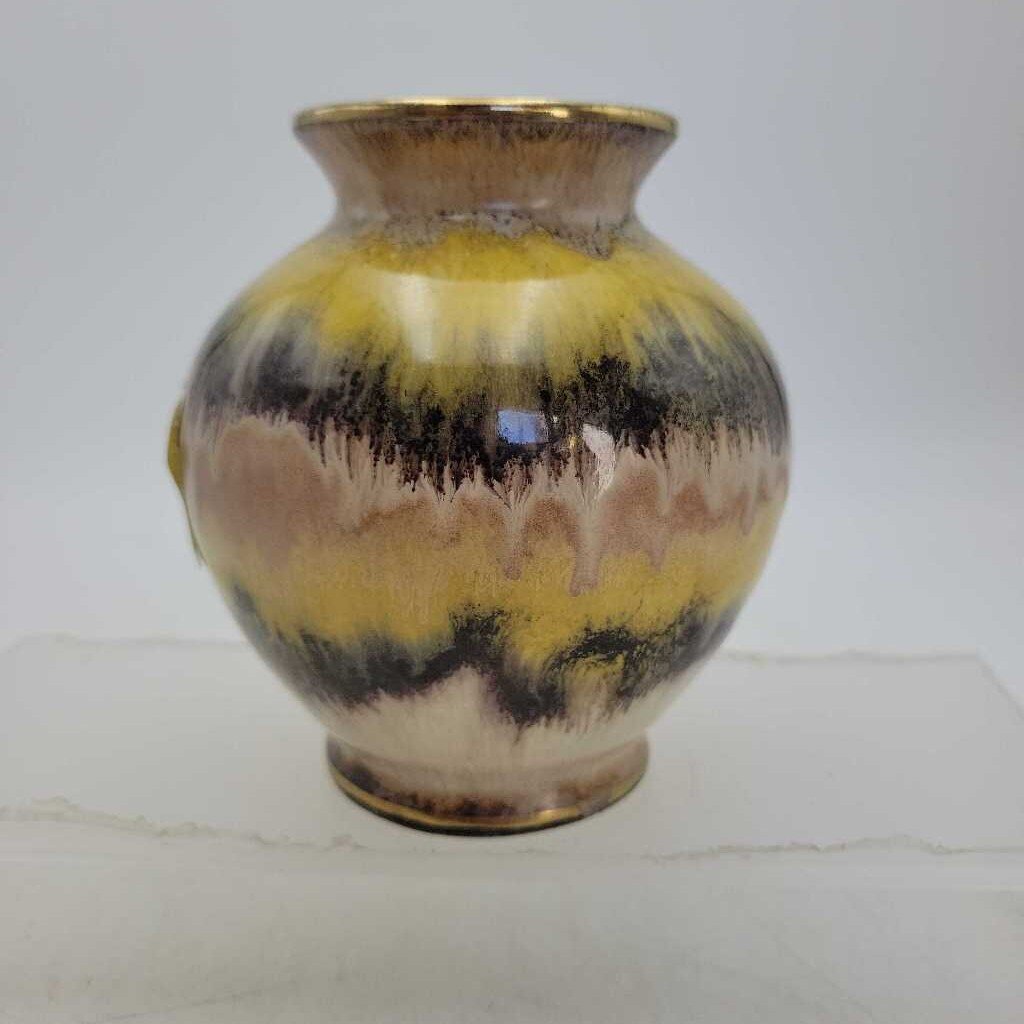 2 tone small West German vase (WR)