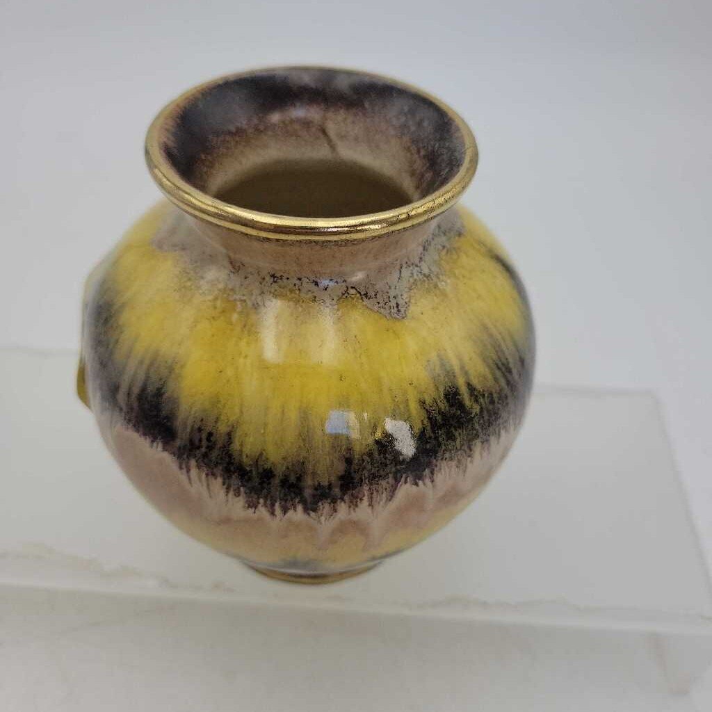 2 tone small West German vase (WR)