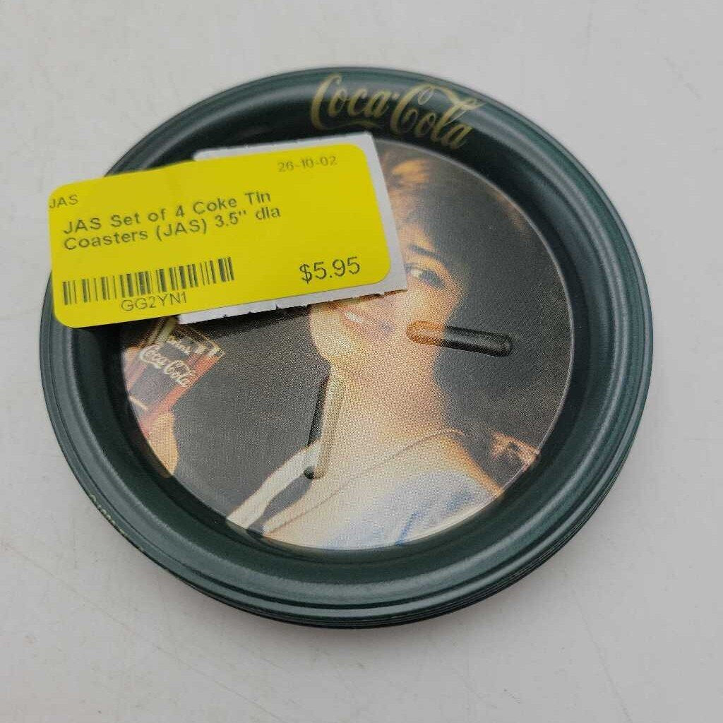 Set of 4 Coke Tin Coasters (JAS)