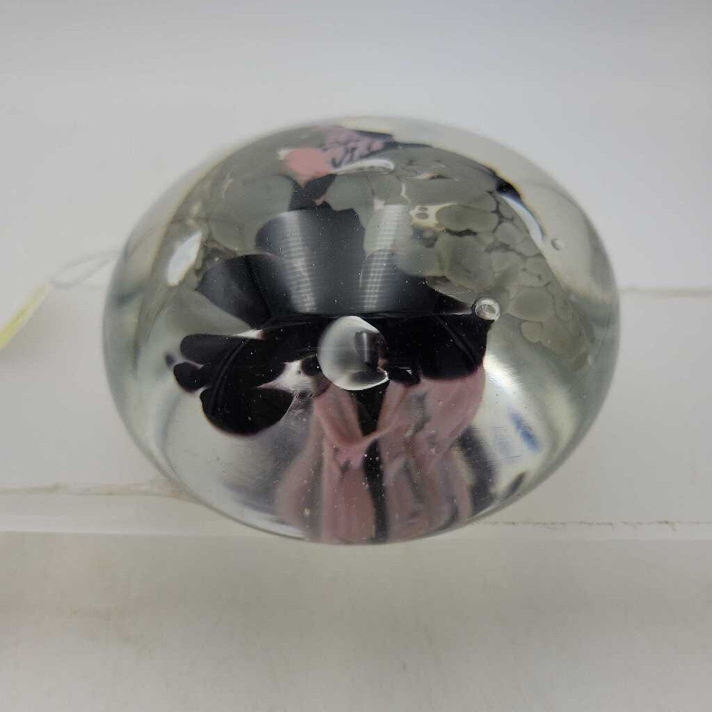 Art glass Paperweight - Signed (DEB)