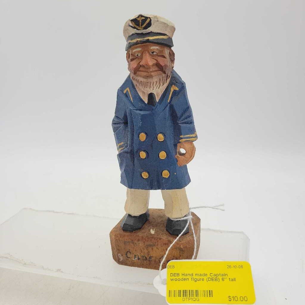 Hand made Captain wooden figure (DEB)