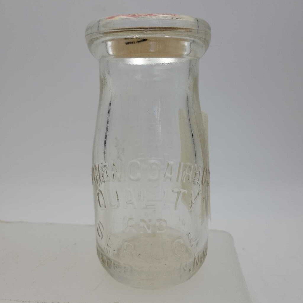 Hygenic Dairy N Y milk bottle 1/4 pint (JAS)
