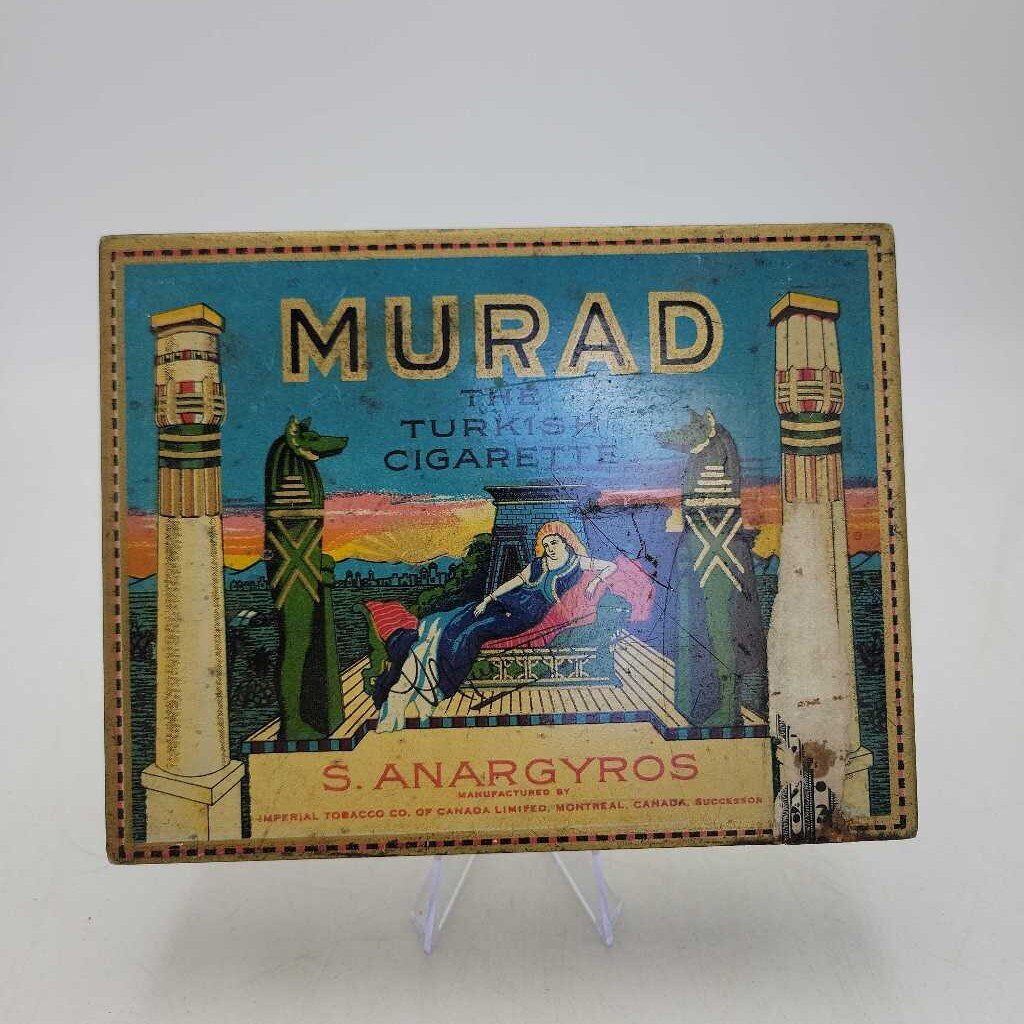 Murad S Anargyros Cigarette Tin Rare (JEF) Flat 50