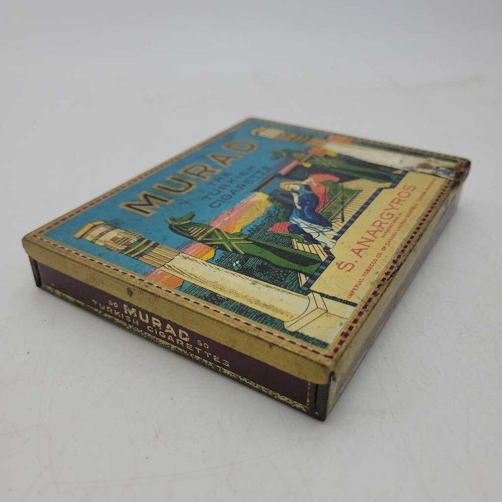 Murad S Anargyros Cigarette Tin Rare (JEF) Flat 50