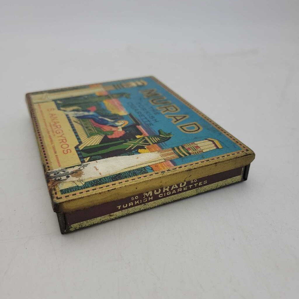 Murad S Anargyros Cigarette Tin Rare (JEF) Flat 50